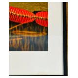 LR - Framed Art Print of Water Lily and Lotus Pads