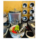 LR - Large Kitchenware Collection with Appliances, Bakeware, Utensils, and Storage