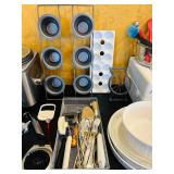 LR - Large Kitchenware Collection with Appliances, Bakeware, Utensils, and Storage