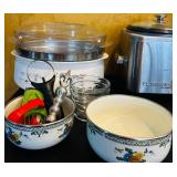 LR - Large Kitchenware Collection with Appliances, Bakeware, Utensils, and Storage
