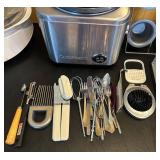 LR - Large Kitchenware Collection with Appliances, Bakeware, Utensils, and Storage