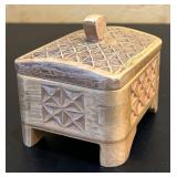 LR - Collection of 6 Handcrafted Wooden Boxes Various Shapes and Designs
