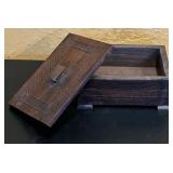 LR - Collection of 6 Handcrafted Wooden Boxes Various Shapes and Designs