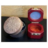 LR - Collection of 6 Handcrafted Wooden Boxes Various Shapes and Designs