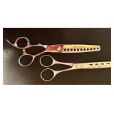 BS - Lot of Hair Texturizing Scissors with Hair Styling Products
