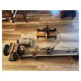 Vintage Cast Iron Shop Lathe and a Miter Box