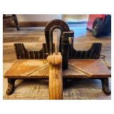 Vintage Cast Iron Shop Lathe and a Miter Box