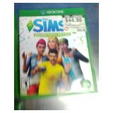 Four Xbox One video game items, including used copies of "Skate," "The Sims 4 Deluxe Party Edition," "Inside," and a disc for "NBA 2K20".