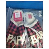 2 Pair of Papa Bear Slippers. - Size 9/10