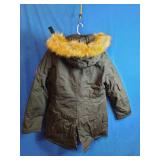 Spire Heavyweight Winter Coat Jacket Detachable Hood Black Full Zip Women