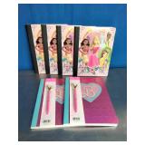 Disney Princess Journal and Barbie pen set.