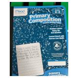 13 Mead Primary Composition Books for grades K-2 and standard College Ruled composition notebooks.
