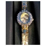 Women’s Goldtone Crystal Watch with Bracelet Band