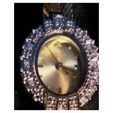 Women’s Goldtone Crystal Watch with Bracelet Band