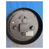 Equity by La Crosse 10-inch Waylon indoor/outdoor wall clock with thermometer and hygrometer.