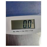Bluestone Digital Glass Bathroom Scale with an LCD display.