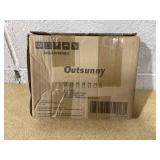 Qaba Double Sided Easel for Kids, Standing Toddler Easel with Paper Roll, Magnetic Whiteboard, Chalkboard & Storage, Blue