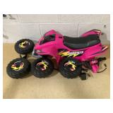 Aosom 6V Kids ATV 4-Wheeler Ride on Car, Electric Motorized Quad Battery Powered Vehicle with Forward/Reverse Switch for 18-36 Months Old Toddlers, Pink (Used)