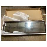 CHARMAID Full Length Mirror with Stand, Full Body Floor Mirror with Solid Wood Frame (Minor Transit Damage: Corner)