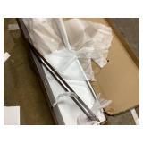 CHARMAID Full Length Mirror with Stand, Full Body Floor Mirror with Solid Wood Frame (Minor Transit Damage: Corner)