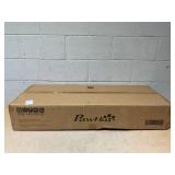 CHARMAID Full Length Mirror with Stand, Full Body Floor Mirror with Solid Wood Frame (Minor Transit Damage: Corner)