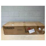 HOMCOM Storage Ottoman Bench, 43.3" Upholstered End of Bed Bench with Wood Legs, Modern Entryway Bench, Beige