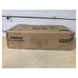 Natural Wood 64 in. 4-Tier Shelves Freestanding Kitchen Pantry Storage Cabinet, with 4-Rattan Doors and Adjustable Shelf (Missing Parts or Pieces)