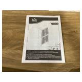 Natural Wood 64 in. 4-Tier Shelves Freestanding Kitchen Pantry Storage Cabinet, with 4-Rattan Doors and Adjustable Shelf (Missing Parts or Pieces)