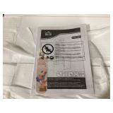 HOMCOM Fold-out Convertible Office Desk, Wall Mount Computer Desk with Blackboard and Side Shelf, White