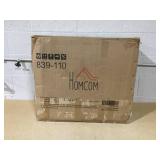 HOMCOM Convertible Floor Sofa Bed, Recliner Armchair Upholstered Sleeper Chair with Pillow for Living Room Bedroom Lounge, Gray