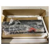 HOMCOM Small Folding Desk, 27.6 Inch Foldable Computer Desk with Monitor Shelf, Space Saving Portable Writing Table for Small Spaces, Home Office, Study, Easy Assembly, Black