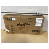 Kleankin Under Sink Pedestal Storage Bathroom Cabinet, Gray White