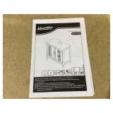 Kleankin Under Sink Pedestal Storage Bathroom Cabinet, Gray White