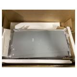 Kleankin Under Sink Pedestal Storage Bathroom Cabinet, Gray White