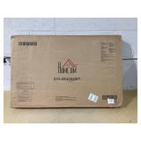 HOMCOM Modern Lift Top Coffee Table with Hidden Storage Compartment and Metal Legs