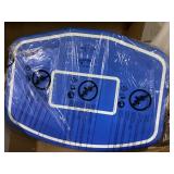 Outsunny Pool Basketball Net, Swimming Pool Basketball Game with Ball and Pump, Blue