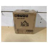 HOMCOM Electric Fireplace Heater, Freestanding Fireplace Stove with Realistic Flames Overheating Protection 750W/1500W, White (Not Tested)