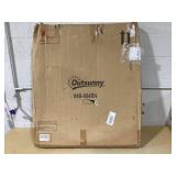 Outsunny Outdoor Folding Rocking Chair, Foldable Chaise Lounge Pool Chair, Zero Gravity Lounge Chair with Armrests for Sun Tanning, Sunbathing, Rocker for Patio, Lawn, Beach, Brown (Missing Hardware)