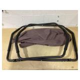 Outsunny Outdoor Folding Rocking Chair, Foldable Chaise Lounge Pool Chair, Zero Gravity Lounge Chair with Armrests for Sun Tanning, Sunbathing, Rocker for Patio, Lawn, Beach, Brown (Missing Hardware)