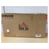 HOMCOM Modern Fireplace Mantel, Surround Mantels for Fireplace with Decorative Pattern Interior Width 29" White