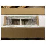 HOMCOM Modern Fireplace Mantel, Surround Mantels for Fireplace with Decorative Pattern Interior Width 29" White