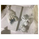 Costway 15 Drawer Rolling Storage Cart Tools Scrapbook Paper Office School Organizer White