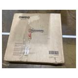 Outsunny Fillable Patio Cantilever Umbrella Base with Wheels, Heavy-duty Offset Umbrella Weights with Easy-Fill Spouts, Steel Cross Base, 430lbs Sand or 375lbs Water Filled, Coffee