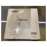 Outsunny Fillable Patio Cantilever Umbrella Base with Wheels, Heavy-duty Offset Umbrella Weights with Easy-Fill Spouts, Steel Cross Base, 430lbs Sand or 375lbs Water Filled, Coffee