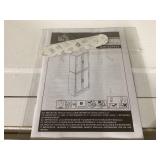 HOMCOM Freestanding Kitchen Pantry, 4-Door Kitchen Pantry Cabinet with Adjustable Shelves and Doors, Distressed White