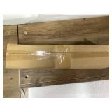 HOMCOM 72" Farmhouse Pantry Cabinet, Freestanding Food Pantry Cabinet with Adjustable Shelves, Brown