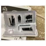 HOMCOM 10-Point Massage Recliner Chair, Vibration Massage Sofa with Ottoman Footrest, Faux Leather and Swivel Wood Base for Living Room & Bedroom, Beige