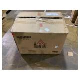 HOMCOM 10-Point Massage Recliner Chair, Vibration Massage Sofa with Ottoman Footrest, Faux Leather and Swivel Wood Base for Living Room & Bedroom, Beige