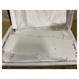 kleankin Bathroom Mirror Cabinet with Light, Bathroom Storage Cupboard with USB Charge, Adjustable Shelf, 35.5"W x 25.5"H, White