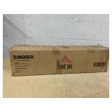 HOMCOM 8ft Unlit Pencil Artificial Christmas Tree with Realistic Branches and 618 Tips, Plastic Base, Pink